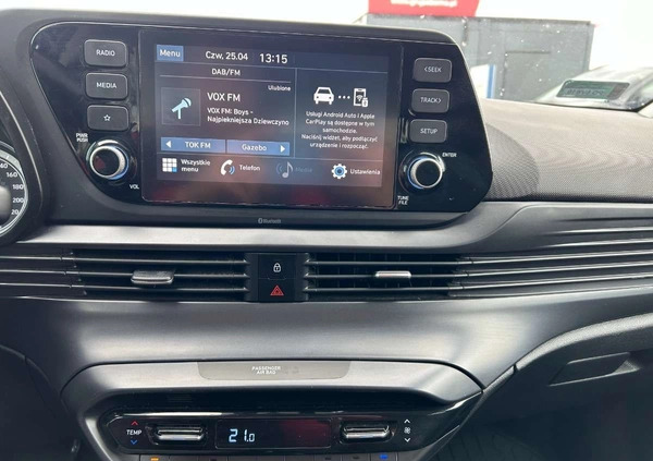Hyundai i20 cena 65900 przebieg: 62447, rok produkcji 2022 z Piechowice małe 352